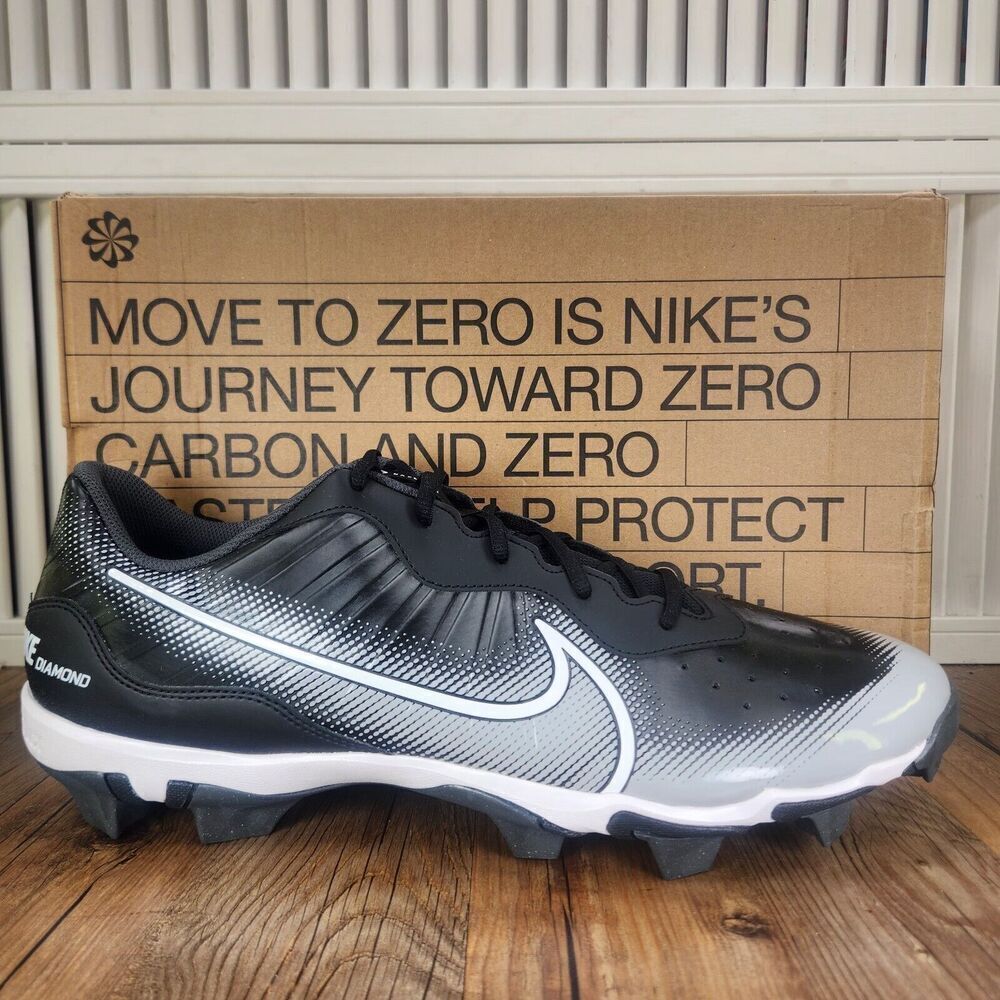 Nike Alpha Huarache 4 Keystone Men Sz 16 Black Molded Baseball Cleats DJ6524-011
